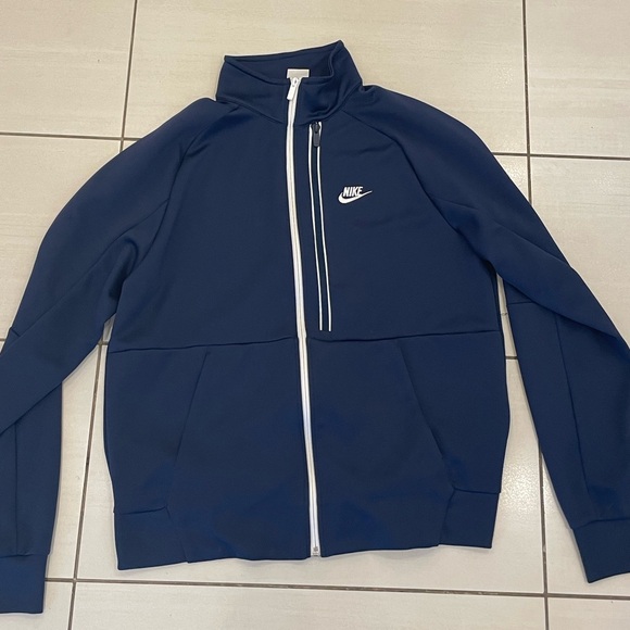Blue Nike Zip Up Tech Hoodie - Picture 1 of 2